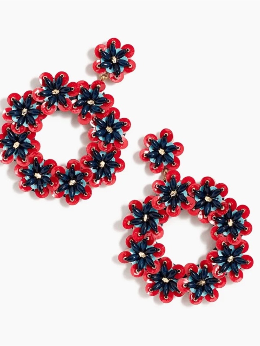 J. Crew Beaded Earrings. New. - Picture 3 of 3